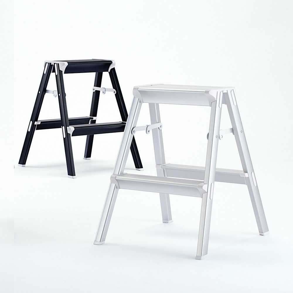 長谷川工業 踏台 SK2.0-08S 3段 シルバー