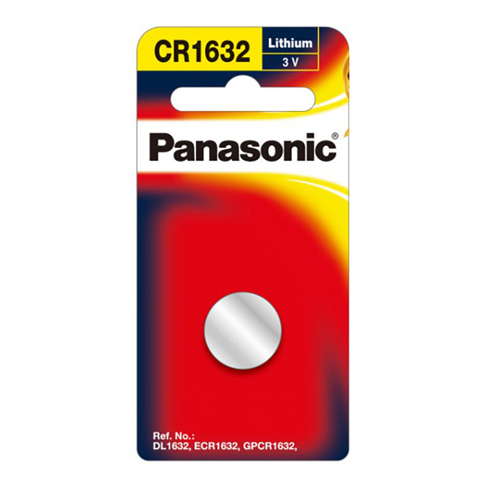 [特價]【國際牌Panasonic】CR1632鋰電池3V鈕扣電池5顆入 吊卡裝(公司貨)