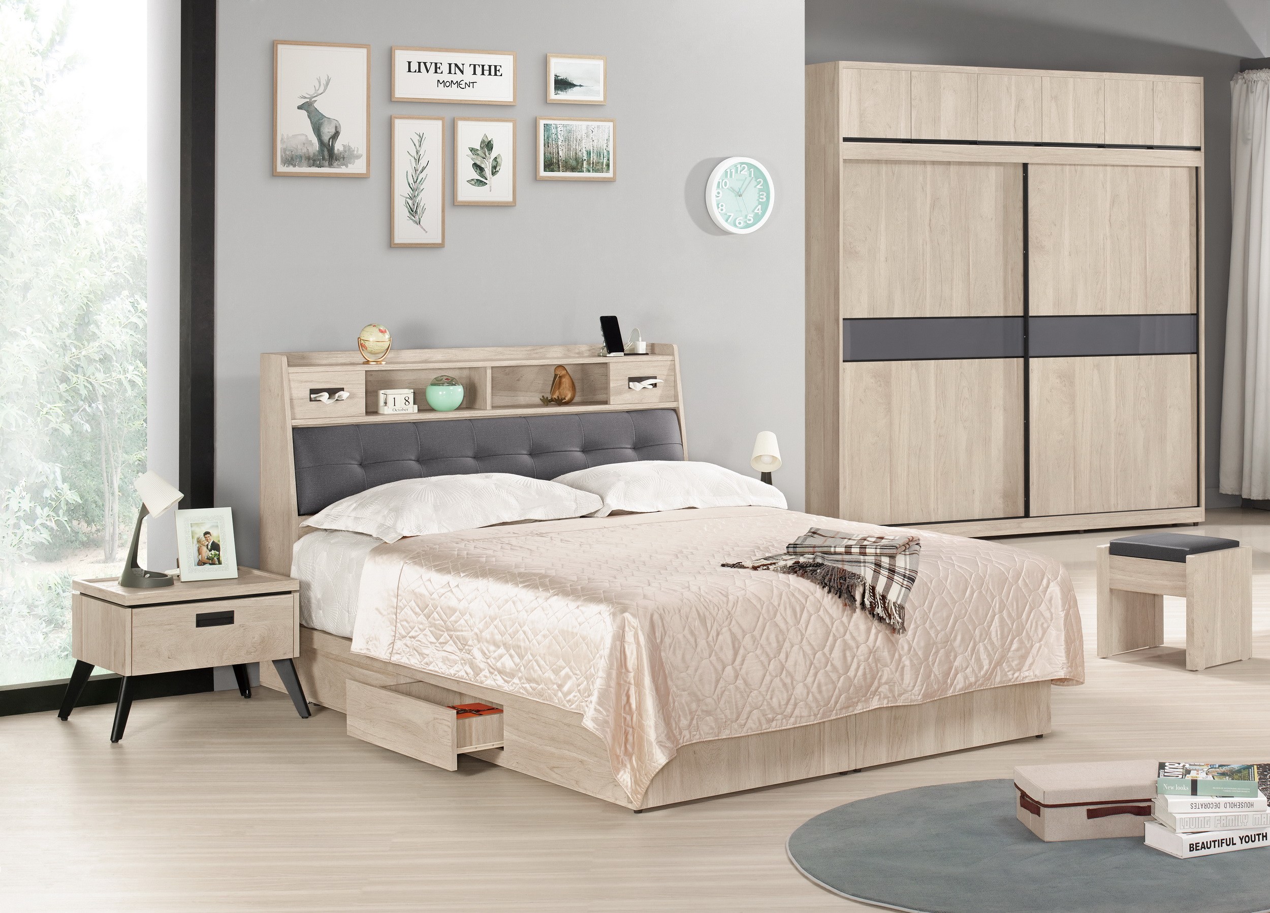 達里歐5尺被櫥頭