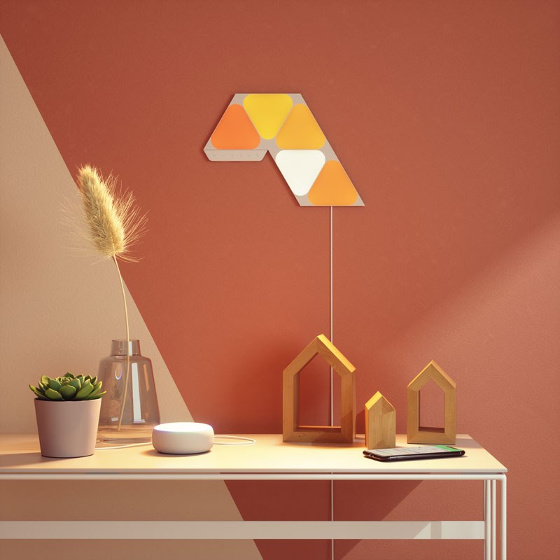 nanoleaf shapes 木目調 Nanoleaf Elements | Wood Look Panels | Smart LED Lights