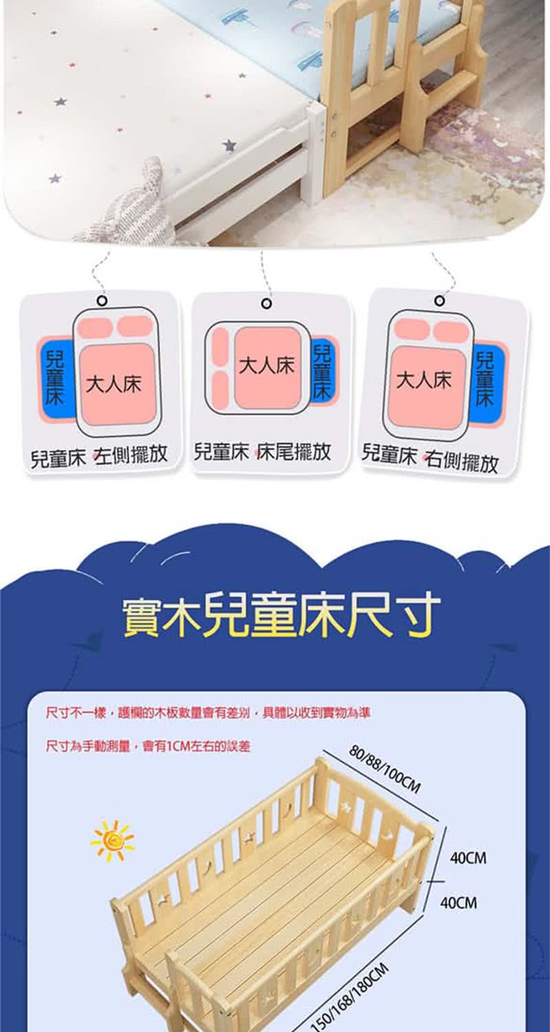 尺寸不一樣,護欄的木板數量會有差別,具體以收到實物為準