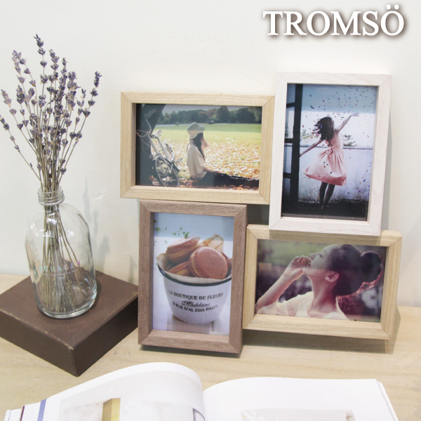 Tromso德卡實木皮立體積木4入相框組 壁飾 鐘畫 特力家購物網