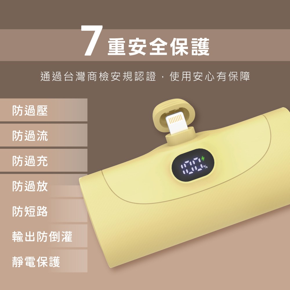 kinyo PD隨行口袋充 蘋果 藍 AWP-5710BU