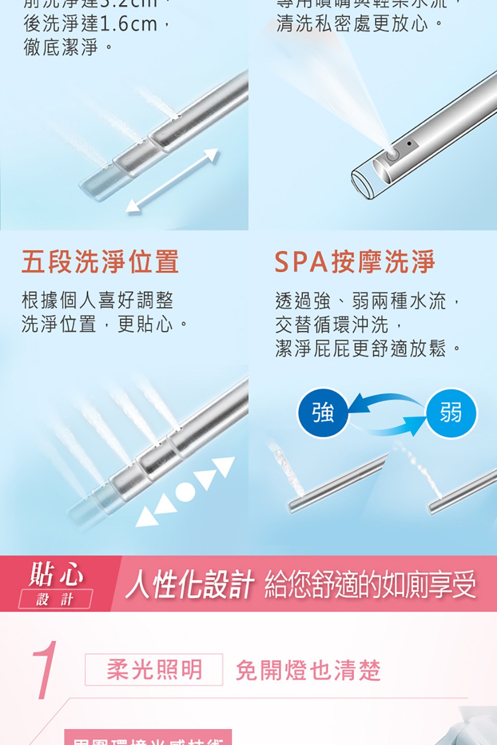貼心 人性化設計 給您舒適的如廁享受