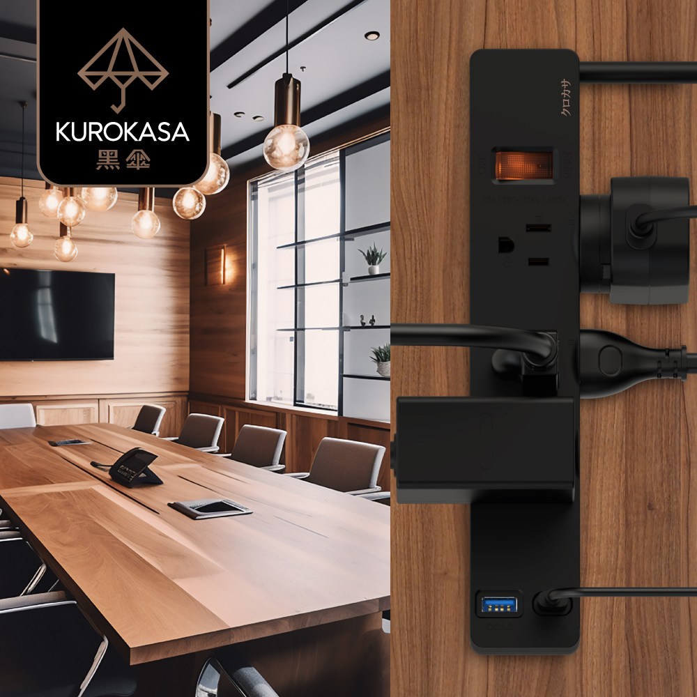 黑傘 3P+2P 20W智慧快充延長線 1切6座 2.7M 消光黑 (KU-3165U-BK)｜家電空調｜特力屋．特力屋線上購物