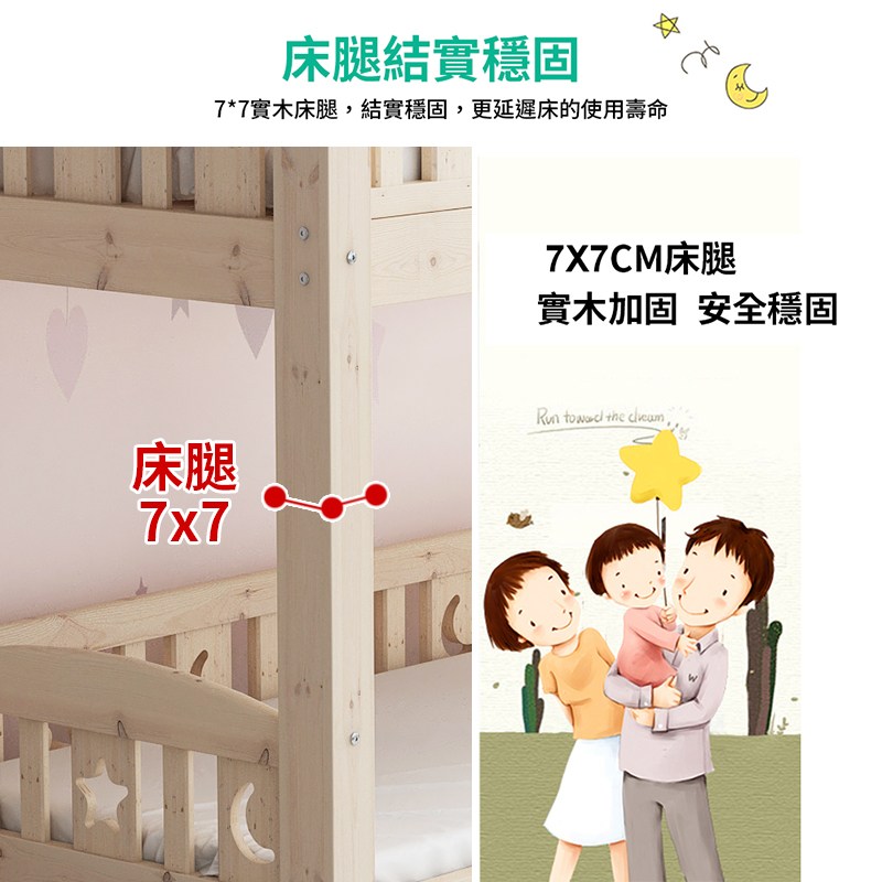 床腿結實穩固 77實木床腿,結實穩固,更延遲床的使用壽命 7X7CM床腿 實木加固 安全穩固 床腿 