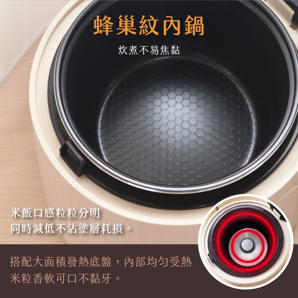 kinyo 三人份電子鍋-奶茶色 REP-03W