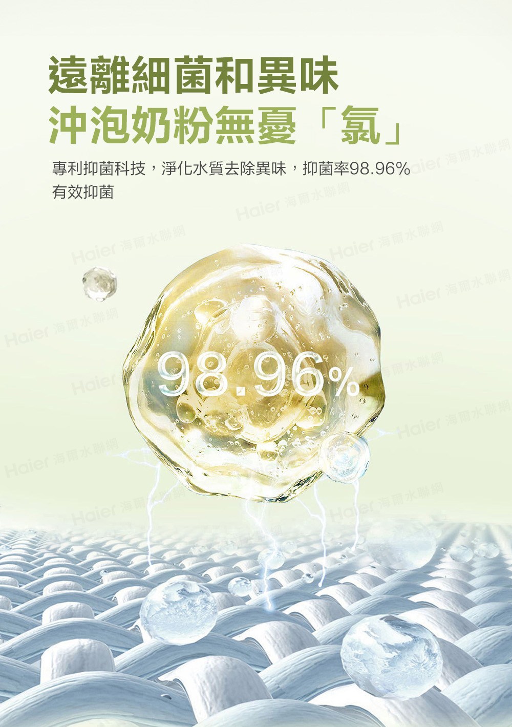 專利抑菌科技,淨化水質去除異味,抑菌率98.96%水聯網