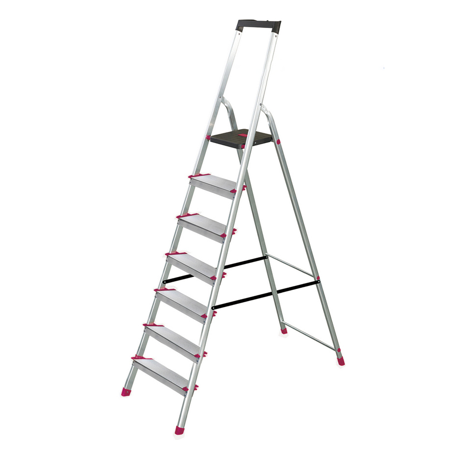 [特價]美國Werner 穩耐安全鋁梯 L237R-2 鋁合金大平台7階家用梯/A字梯