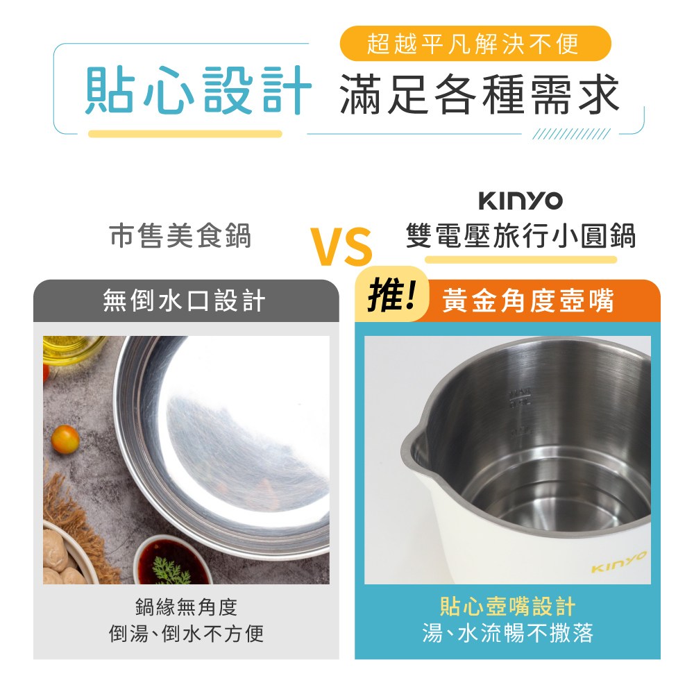 kinyo 雙電壓小圓鍋 奶茶 TRFP-051MT
