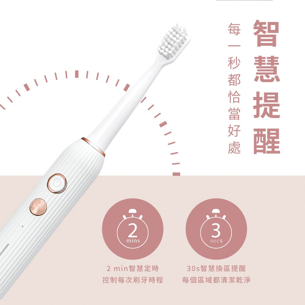 kinyo 聲波電動牙刷 白 ETB-776W 