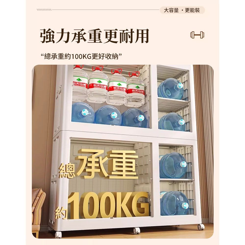 強力承重更耐用“承重約10KG更好收納”大容量 更能裝總承重100KG 0