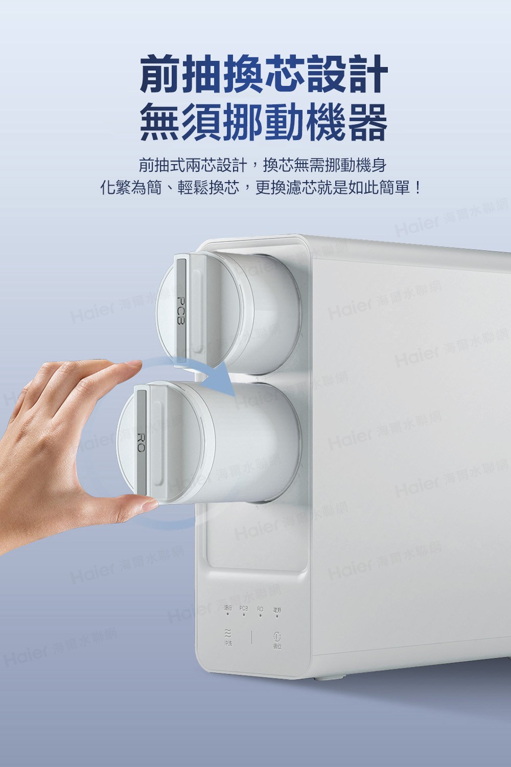 化繁為簡、輕鬆換芯,更換濾芯就是如此簡單